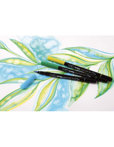 Comprar Marcador Lyra Aqua Brush Duo C/12 | Brush Pen | Lyra