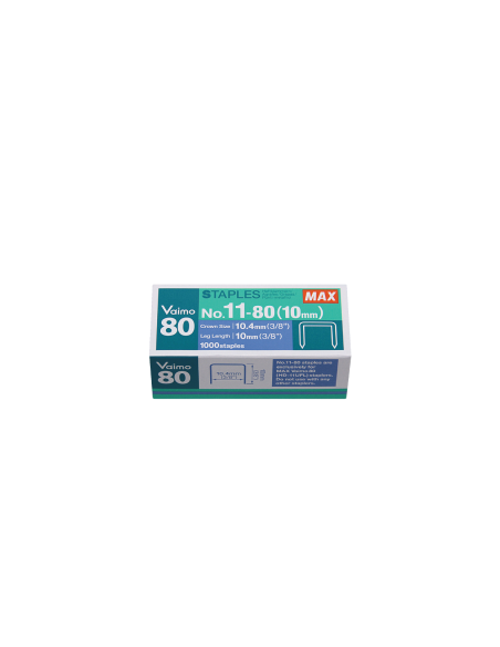 Comprar Agrafes Max No11-10mm Vaimo80 | Agrafadores e Agrafes | Max