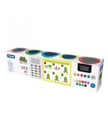 Comprar Conj. Plasticina Soft Milan C/5 Neon | Material de modelagem | Milan