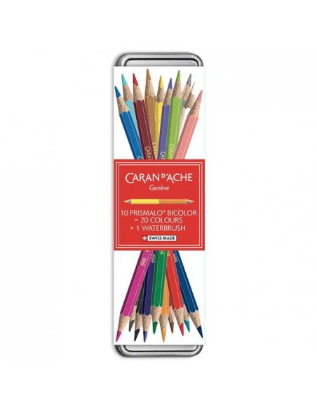Comprar Caran d'Ache - Prismalo Bicolor - C/10 | Lápis de Cor Aguareláveis | Caran d Ache