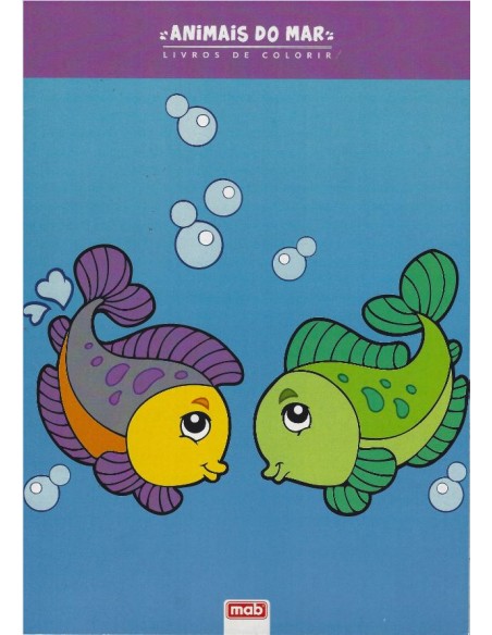 Comprar Livro de Colorir Animais do Mar 21 | Livros pintura | Papelaria João Correia