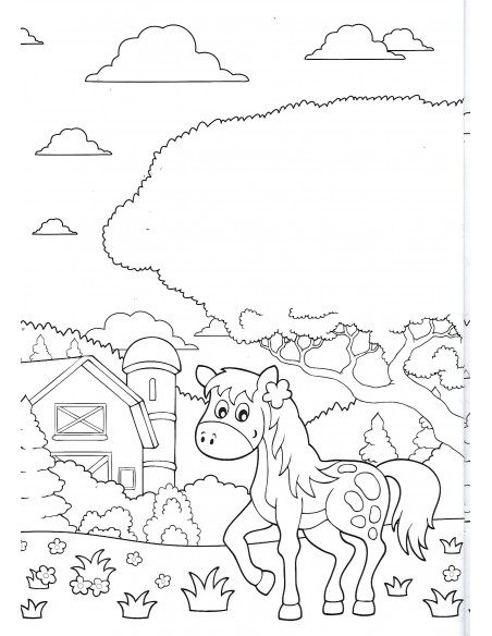 Comprar Livro de Colorir Animais da Quinta 23 | Livros pintura | Papelaria João Correia