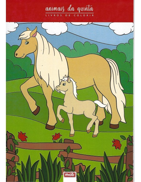 Comprar Livro de Colorir Animais da Quinta 23 | Livros pintura | Papelaria João Correia