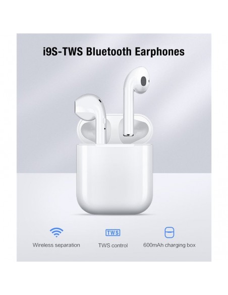 Comprar Fones Goeik de Ouvido Bluetooth- s/fio- cx.i9s-tws Apple Earbuds branco | Consumíveis de Informática | Papelaria João Co