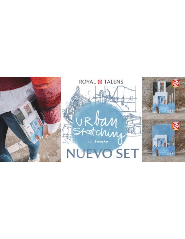 Comprar Set Urban Sketching Black Edition | Aguarela em Tubo 10ml. e 1/2 pastinha | Talens