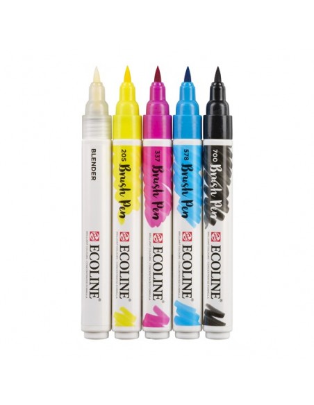 Comprar Marcadores Brush Pen Ecoline C/5 | Brush Pen | Talens