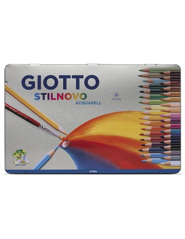 Comprar Lápis cor Giotto Stilnovo Acquarell cx. Metal c/36 | Pintura | Giotto
