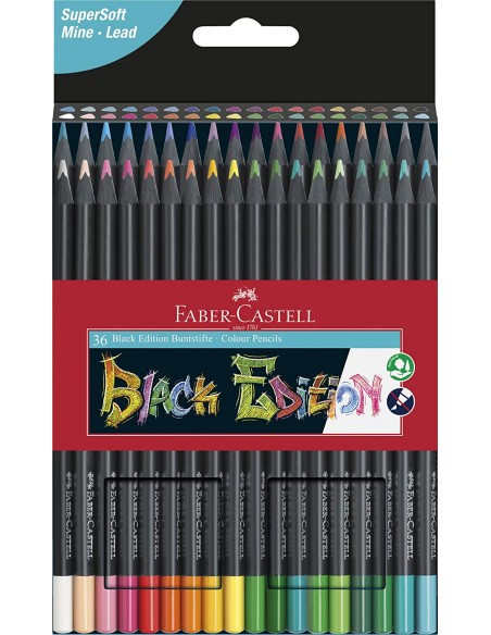 Comprar Lápis Cor Faber-Castell Black Edition Super Soft C/36 | Pintura | Faber-Castell
