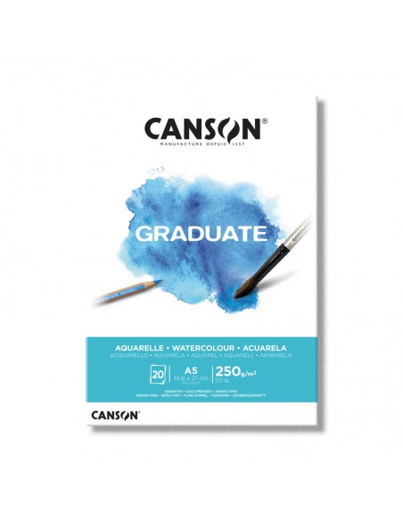 Comprar Bloco Canson Graduate Aquarelle 250grs. | Papel Aguarela | Canson