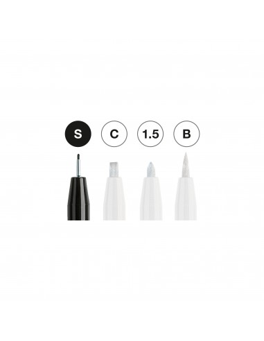 Comprar Bolsa C/4 Marcadores Pitt Branco Faber- Castell | Marcadores de feltro | Faber-Castell
