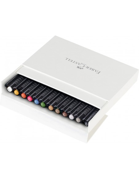 Comprar Studio Box C/12 Marcadores Pitt Pen Caligrafia Faber-Castell | Marcadores de feltro | Faber-Castell