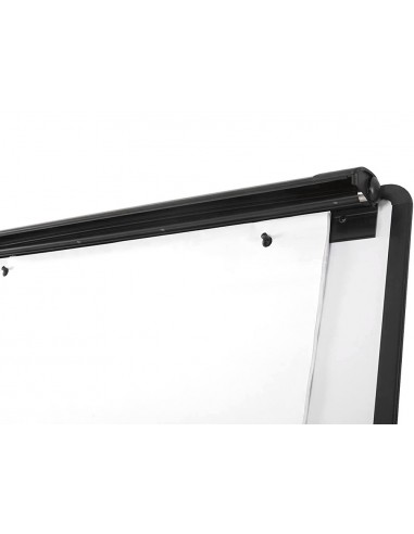 Comprar Quadro tripé c/caixilho plástico preto c/prateleira e apto para bloco papel (70x103) | Quadros Brancos | Q-Connect