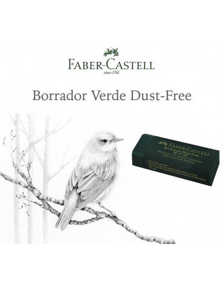 Comprar Borracha P/Artes Dust Free Verde Faber-Castell | Borrachas | Faber-Castell