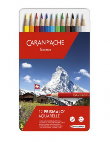 Caran dAche Inline 12 X Pencils Crayons Caran D'Ache Swiss Made Prismalo Silver R323 7610186843709 