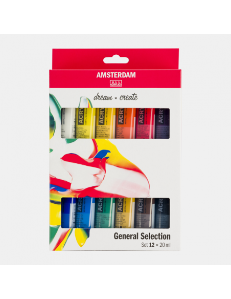 Comprar Conj. de Iniciação Acrílico Amsterdam C/12 Cores 20ml. | Acrílico | Talens