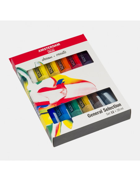 Comprar Conj. de Iniciação Acrílico Amsterdam C/12 Cores 20ml. | Acrílico | Talens