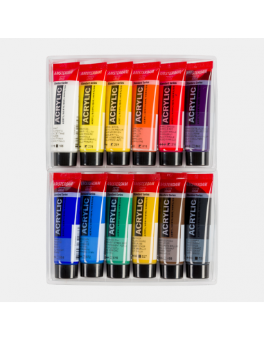 Comprar Conj. de Iniciação Acrílico Amsterdam C/12 Cores 20ml. | Acrílico | Talens