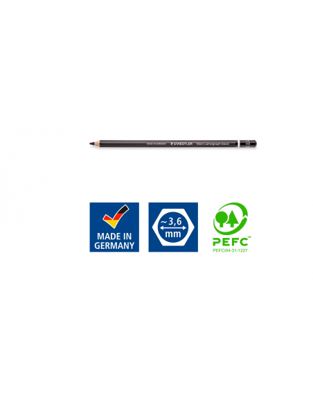 Comprar Cx. Lápis Lumograph Black Staedtler C/6 8B/HB | Lápis Graphite | Staedtler