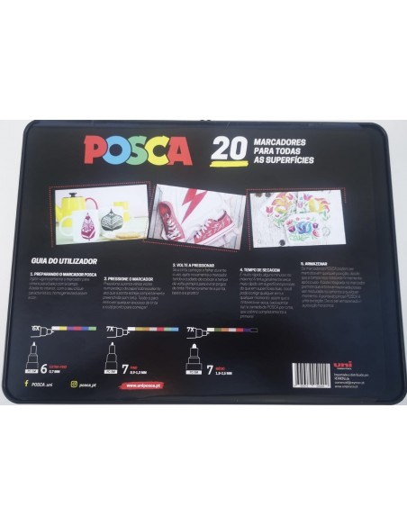 Comprar Posca Mala Metal C/20 Marcadores | Marcadores Posca | Posca