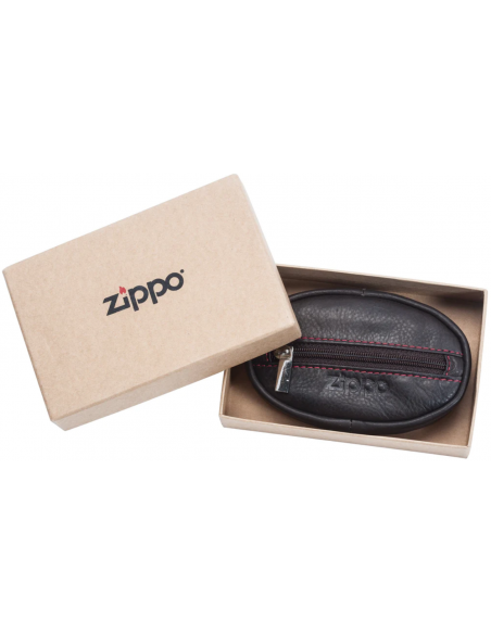 Comprar Porta Moedas em Pele Zippo Moca | Marroquinaria | Zippo
