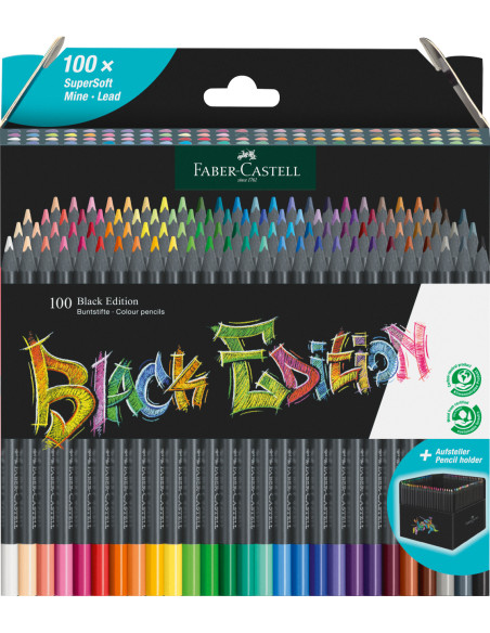 Comprar Lápis Cor Faber-Castell Black Edition Super Soft C/100 | Lápis de cor Polychromos | Faber-Castell