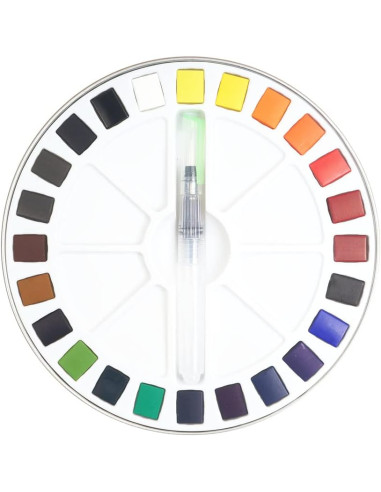 Comprar Aguarela Fine Pébéo Cx. Metal C/24 Pastilhas | Aguarela em Tubo 10ml. e 1/2 pastinha | Pébéo