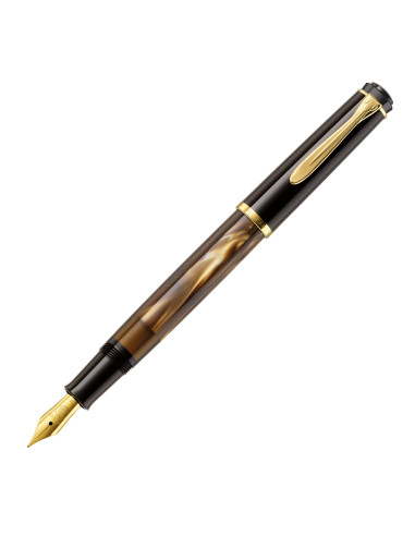 Comprar Caneta Pelikan M200 Brown Marbled ( F ) | Canetas Aparo | Pelikan Passion