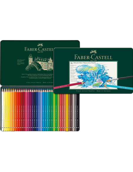 Comprar Lápis Faber-Castell Albrecht Dürer Aquarela C/36 | Lápis de Cor Aguareláveis | Faber-Castell