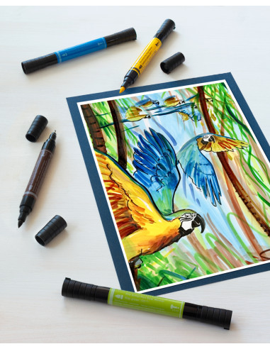 Comprar Marcadores Faber-Castell Pitt Pen Dual C/10 | Brush Pen | Faber-Castell
