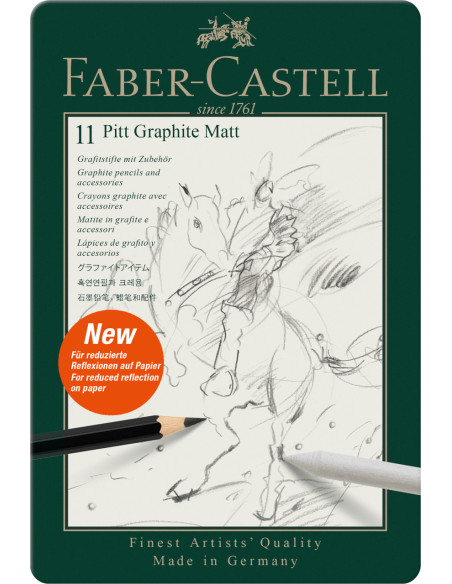 Comprar Lápis Faber-Castell Pitt Grafite Matt C/11 | Lápis Graphite | Faber-Castell