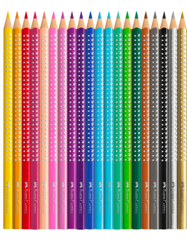 Comprar Lápis Faber-Castell Sparkle Cx. Metal C/20 + Apara-Lápis | Lápis de cor Polychromos | Faber-Castell
