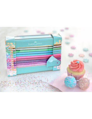 Comprar Lápis Faber-Castell Sparkle Cx. Metal C/20 + Apara-Lápis | Lápis de cor Polychromos | Faber-Castell
