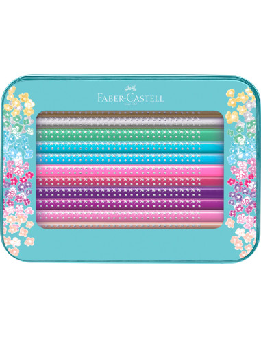 Comprar Lápis Faber-Castell Sparkle Cx. Metal C/20 + Apara-Lápis | Lápis de cor Polychromos | Faber-Castell