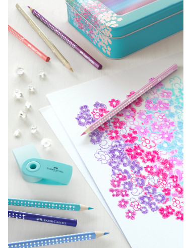 Comprar Lápis Faber-Castell Sparkle Cx. Metal C/20 + Apara-Lápis | Lápis de cor Polychromos | Faber-Castell