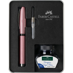 Comprar Set Calligraphy Faber-Castell Essentio M + Conversor + Tinteiro Rosa | Canetas Aparo | Faber-Castell