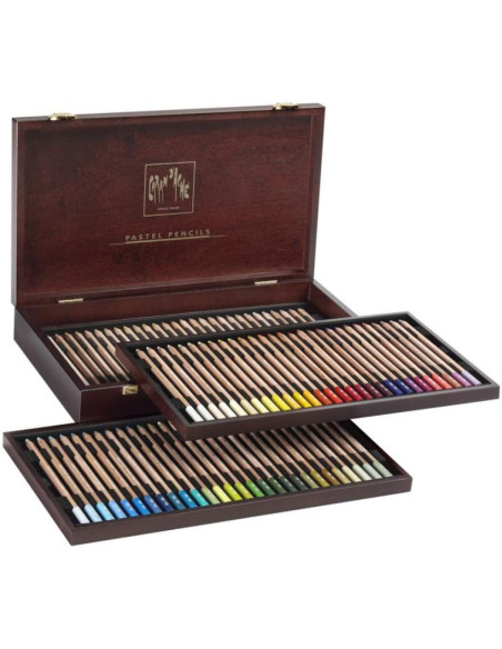 Cômoda Pastel Pencil Caran d´Ache cx. Madeira c/84 788.484