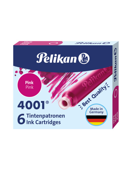 Comprar Recarga para caneta Pelikan 4001 Rosa | Cartuchos | Pelikan