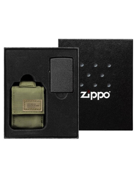 Comprar Gift Box Zippo Isqueiro Black Crackle + Bolsa Isqueiro | Isqueiros | Zippo