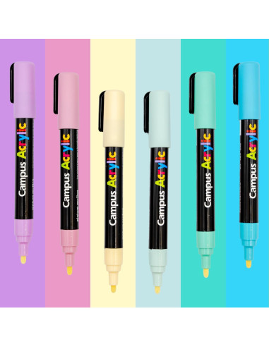 Comprar Marcadores Acrílico Campus V/Cores | Marcadores Acrílicos | Papelaria João Correia