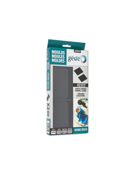 Comprar Pébéo Gédéo – Conjunto de 2 Moldes Quadrados em Silicone | Artes Decorativas | Pébéo
