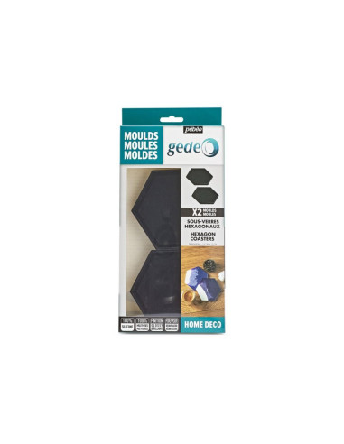 Comprar Pébéo Gédéo – Conjunto de 2 Moldes Hexagonais em Silicone | Artes Decorativas | Pébéo