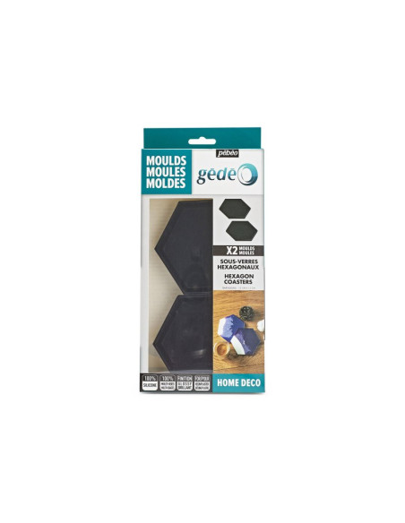 Comprar Pébéo Gédéo – Conjunto de 2 Moldes Hexagonais em Silicone | Artes Decorativas | Pébéo