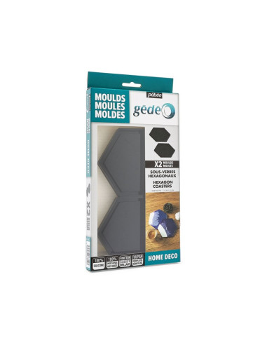 Comprar Pébéo Gédéo – Conjunto de 2 Moldes Hexagonais em Silicone | Artes Decorativas | Pébéo