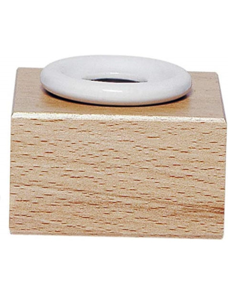Comprar Vaso Tinteiro de Porcelana Red. + Cubo de Madeira | Tinteiros | Jacques Herbin