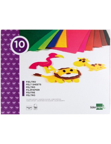 Comprar Bloco Feltro A4 10 fls | Blocos Trabalhos Manuais | Papelaria João Correia