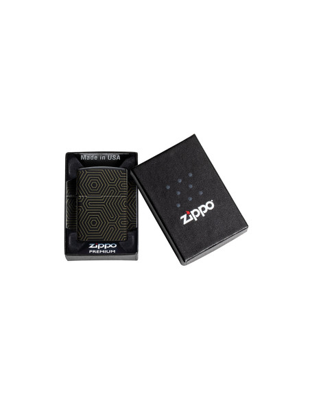 Zippo Premiums Black Matte Laser 60007401