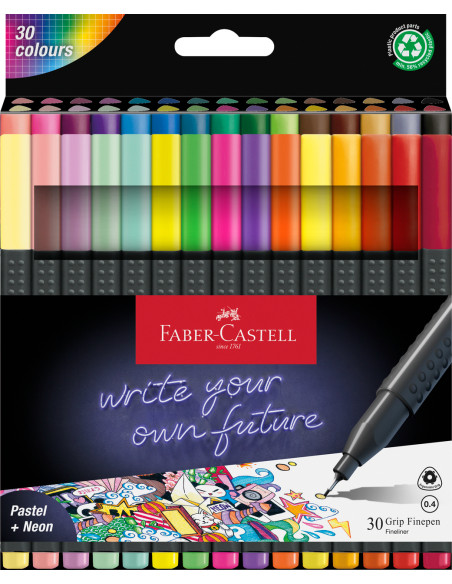 Marcadores Faber-Castell Grip Finepen 151630