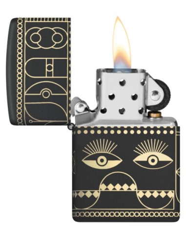 Zippo Patterns Black Matte Laser 360º 60007269