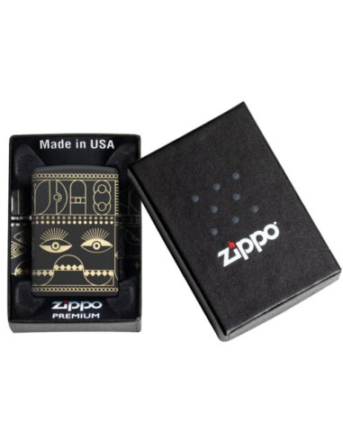 Zippo Patterns Black Matte Laser 360º 60007269
