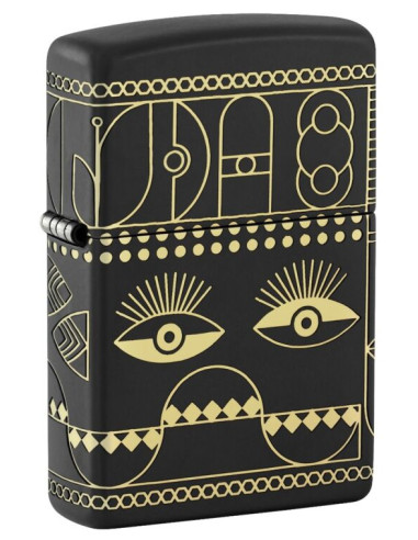 Zippo Patterns Black Matte Laser 360º 60007269